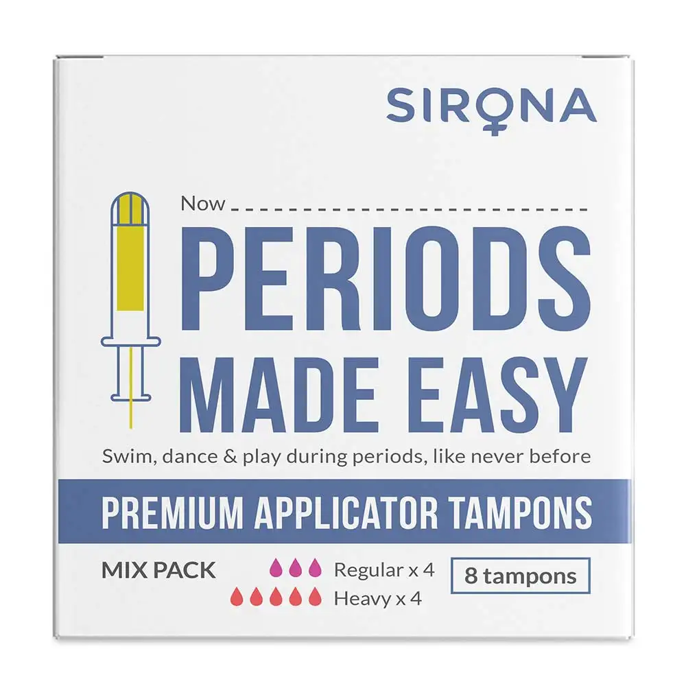 Sirona Premium Applicator Tampons,  16 Piece(s)/Pack  Mix Pack