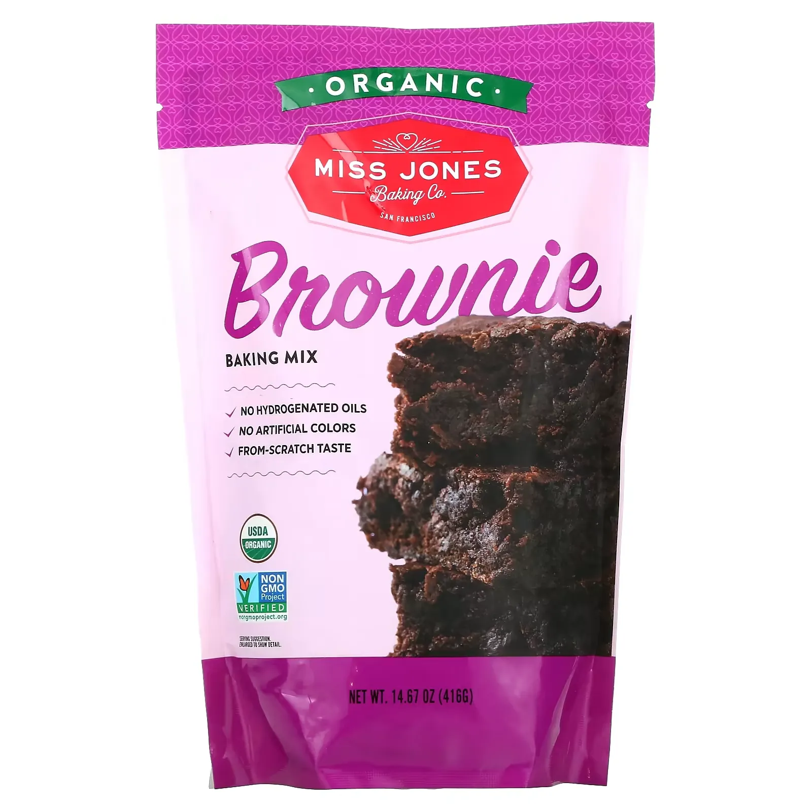 Organic Brownie Baking Mix, 14.67 oz (416 g)