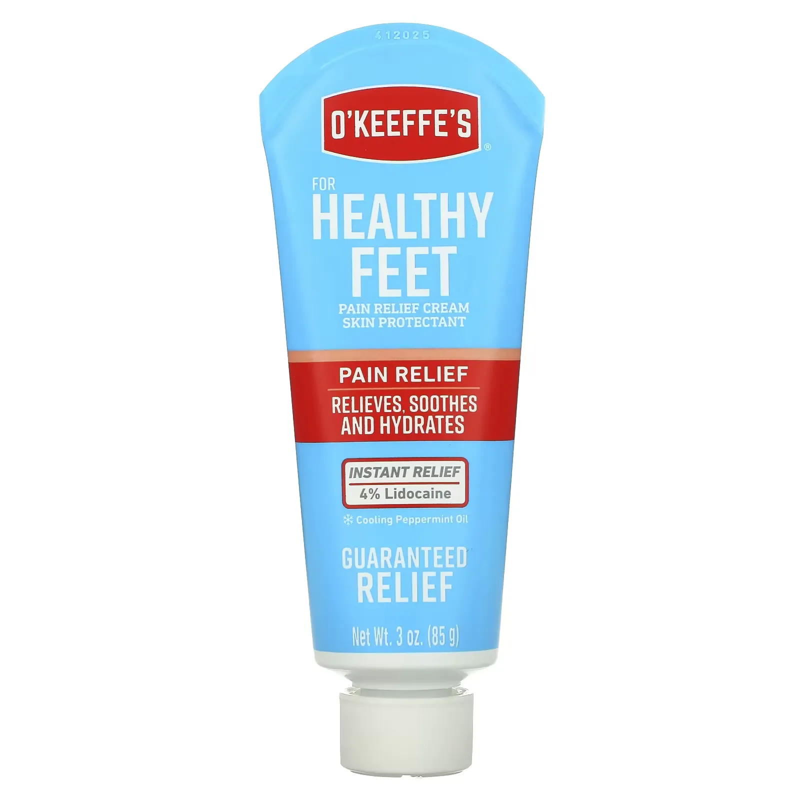 For Healthy Feet, Pain Relief Cream, 3 oz (85 g)