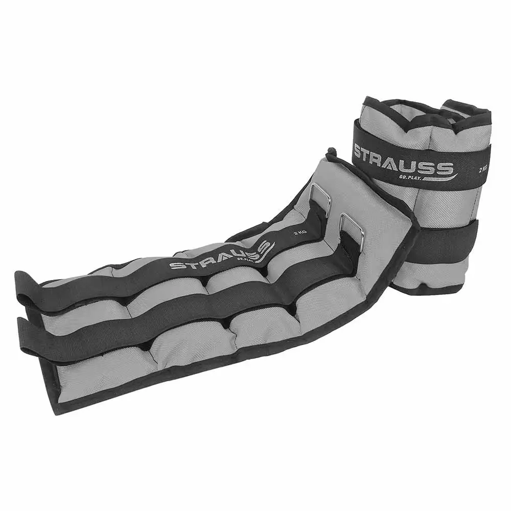 Strauss Ankle Weight (Pair),  Grey  2 kg