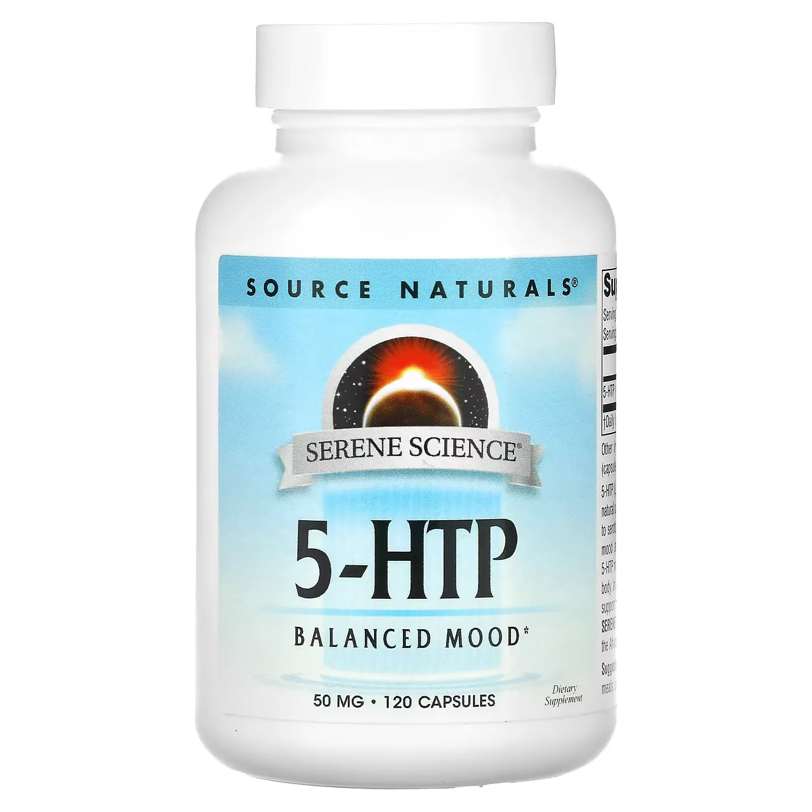 5-HTP, 50 mg, 120 Capsules