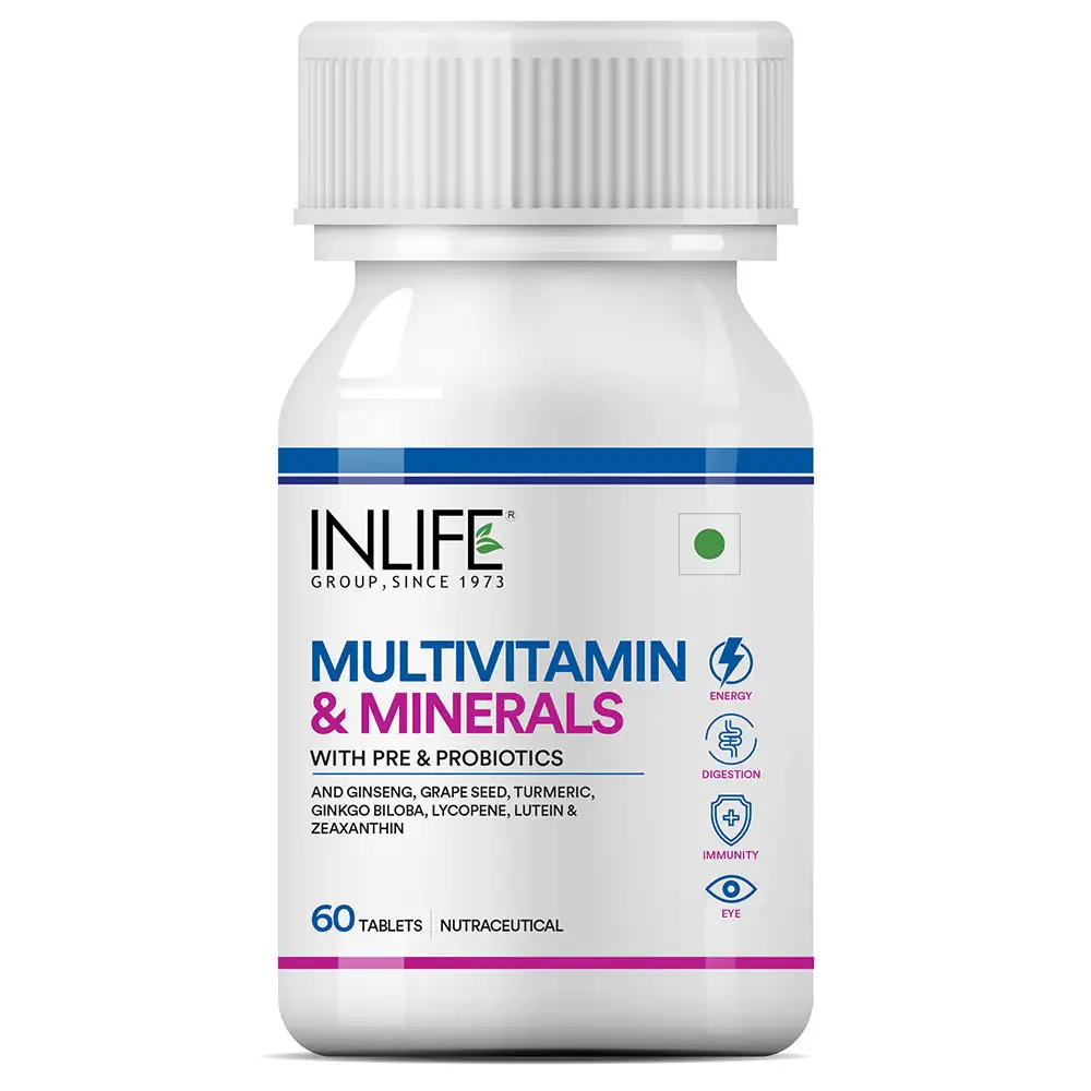 INLIFE Multivitamin & Minerals,  60 tablet(s)  Unflavoured