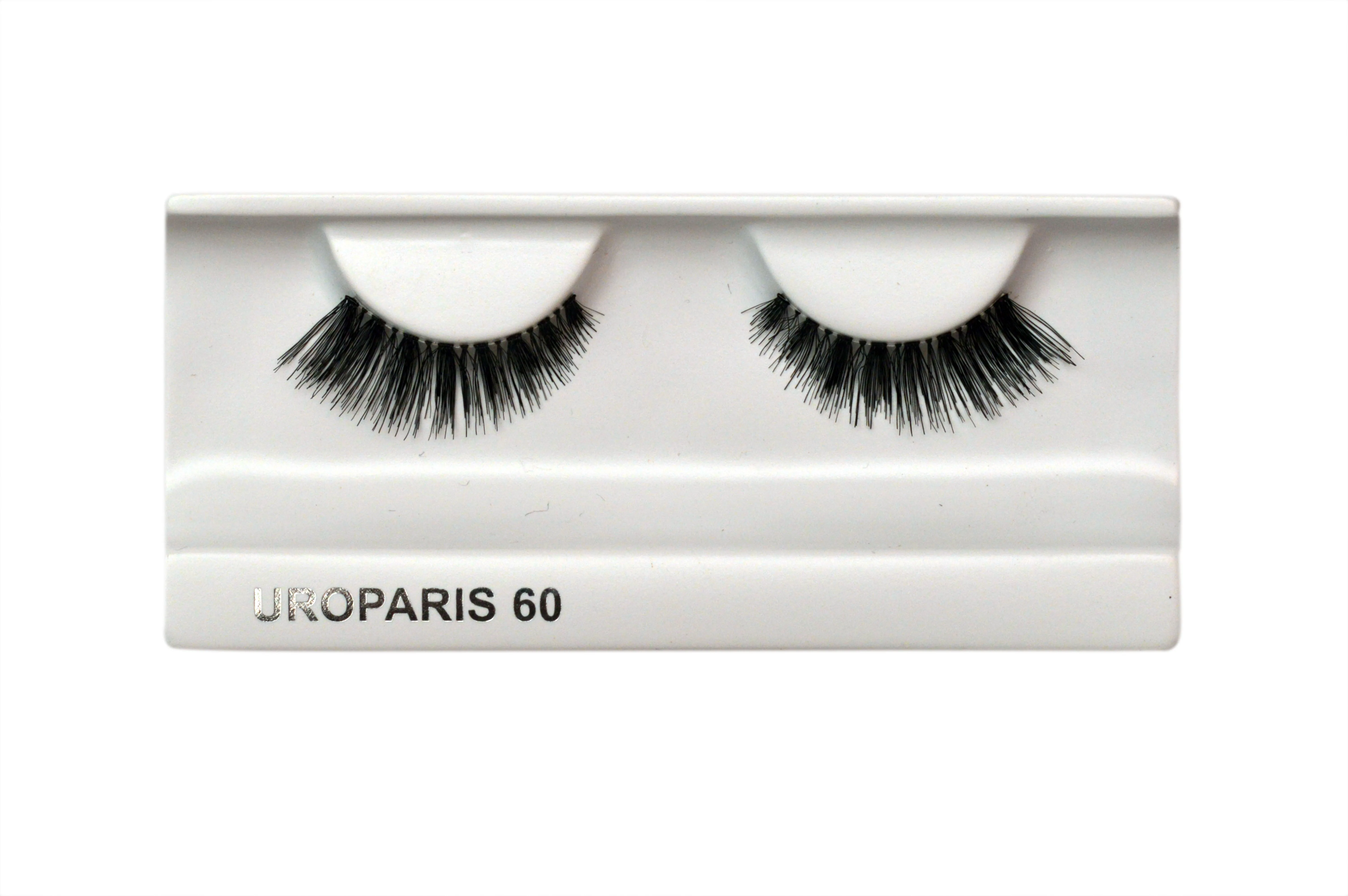 Uroparis Human Hair Eyelashes - 60 / BLACK