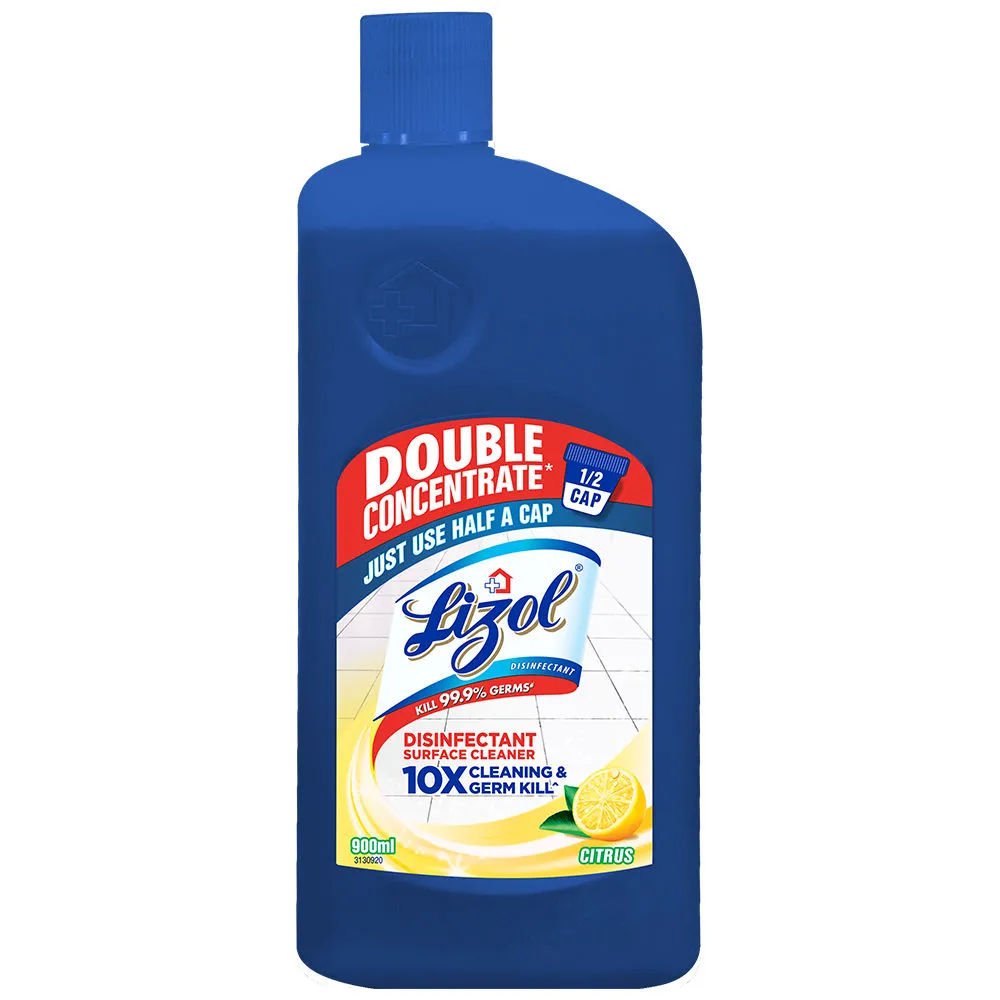 Lizol Double Concentrate Disinfectant Surface Cleaner- Citrus