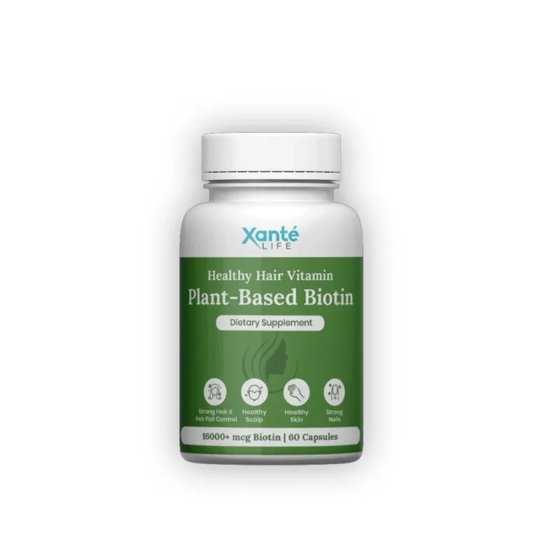 Xante Plant-based Biotin (16000+ Mcg) Capsules