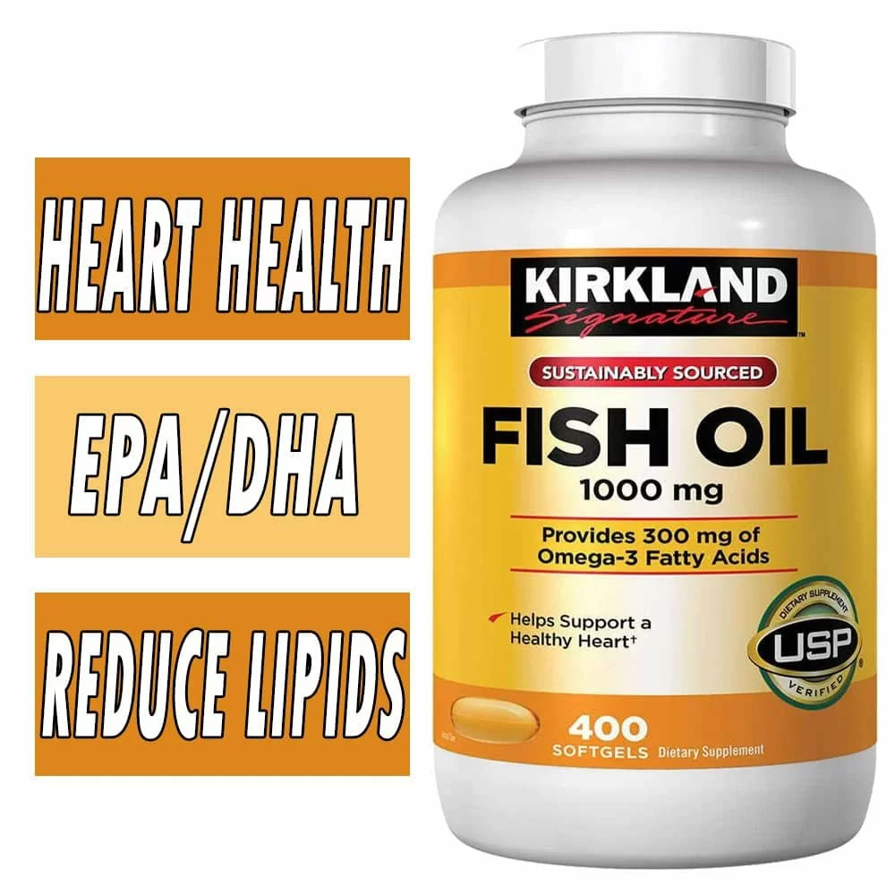 Kirkland Fish Oil - 1000 mg - 400 Softgels