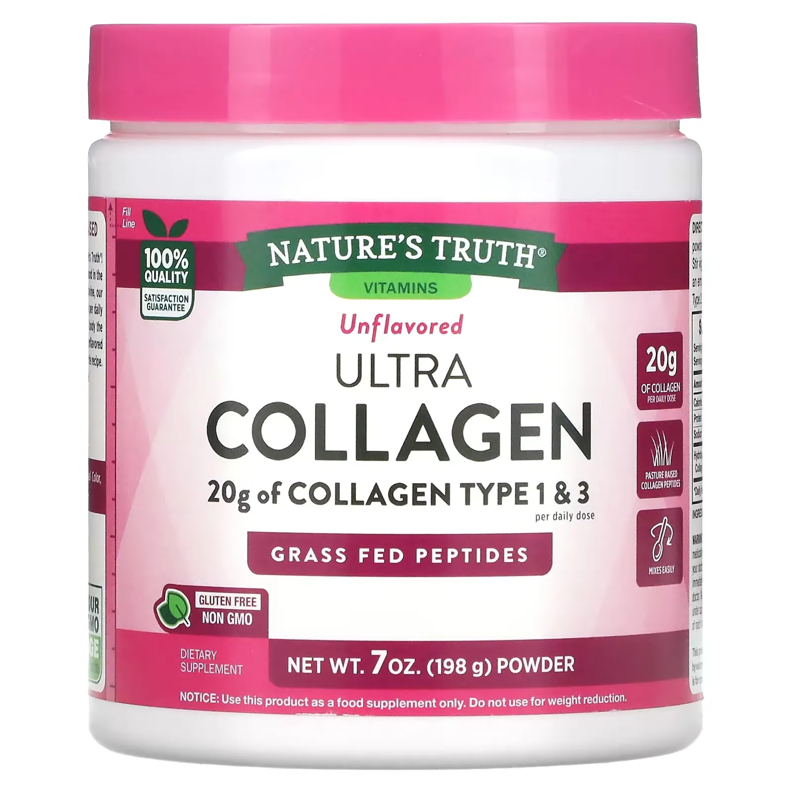 Ultra Collagen Powder, Unflavored, 7 oz (198 g)