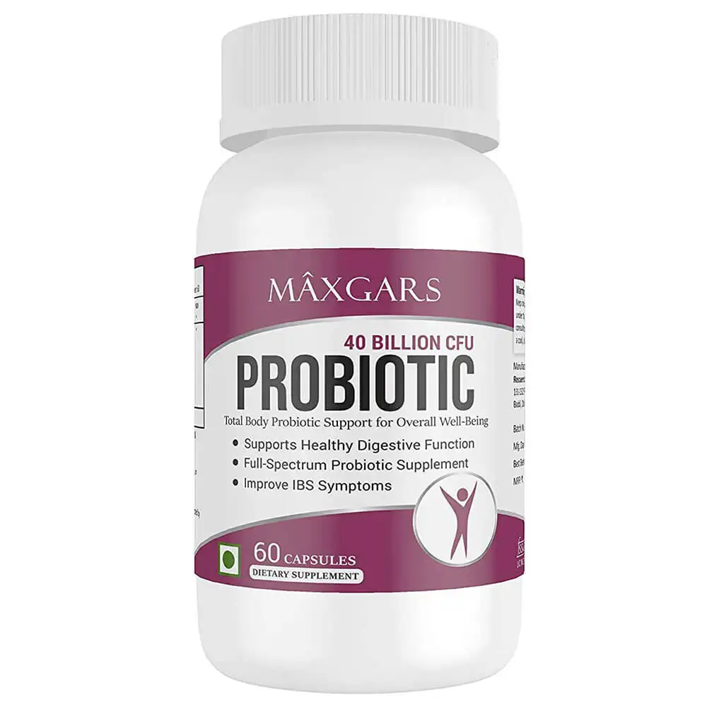 Maxgars Probiotic,  60 capsules  Unflavoured