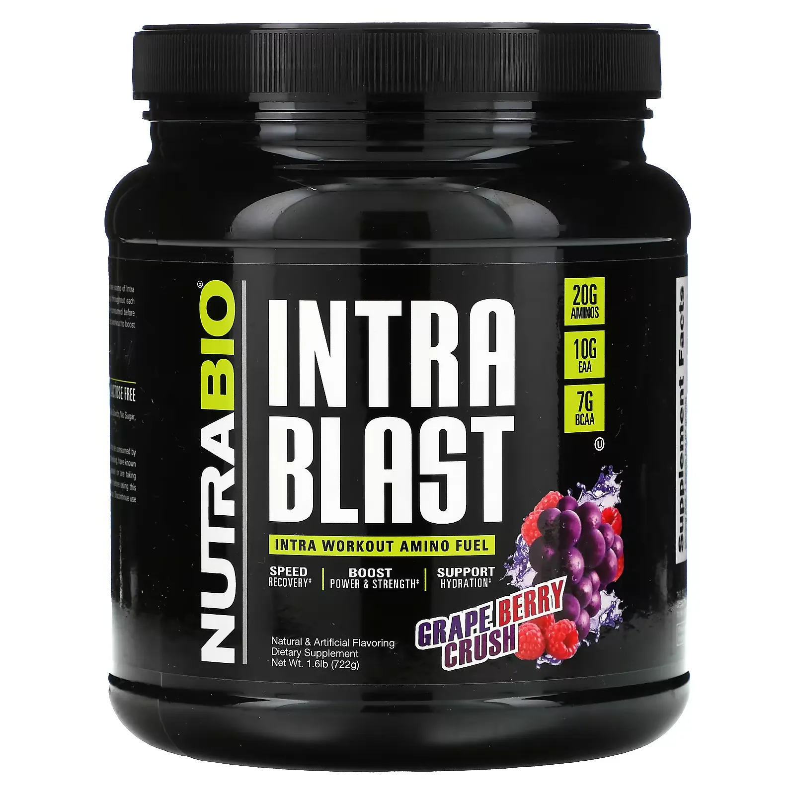 Intra Blast, Intra Workout Amino Fuel, Grape Berry Crush, 1.6 lb (722 g)