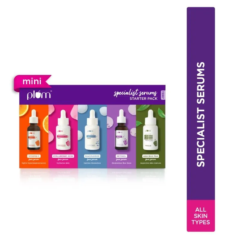 Plum Specialist Serums - Starter Pack Of 5