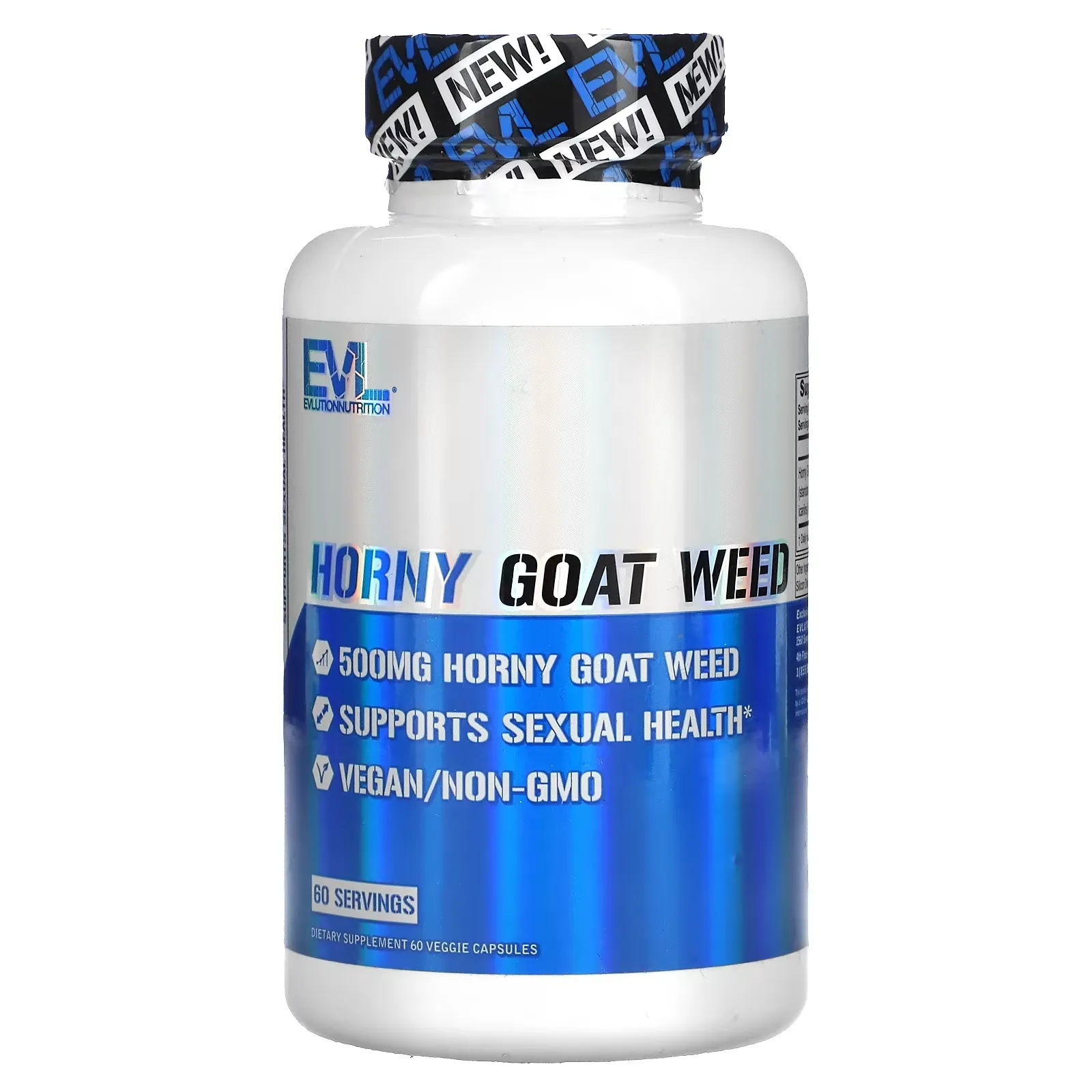 Horny Goat Weed, 500 mg , 60 Veggie Capsules