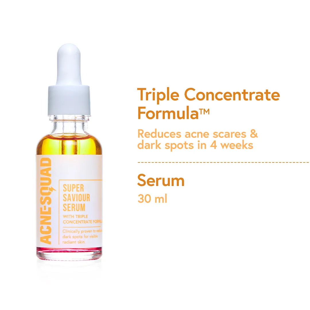 Acne Squad Serum for Acne Scars with Triple Concentrate Formula