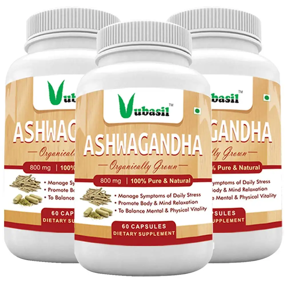 Vubasil Ashwagandha - 800 mg,  180 capsules