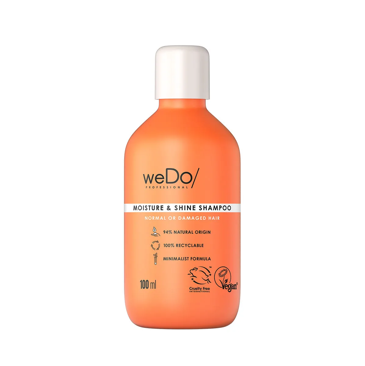 weDo Professional Moisture & Shine Cleansing Shampoo -No Sulfates, Cruelty Free & Eco Friendly