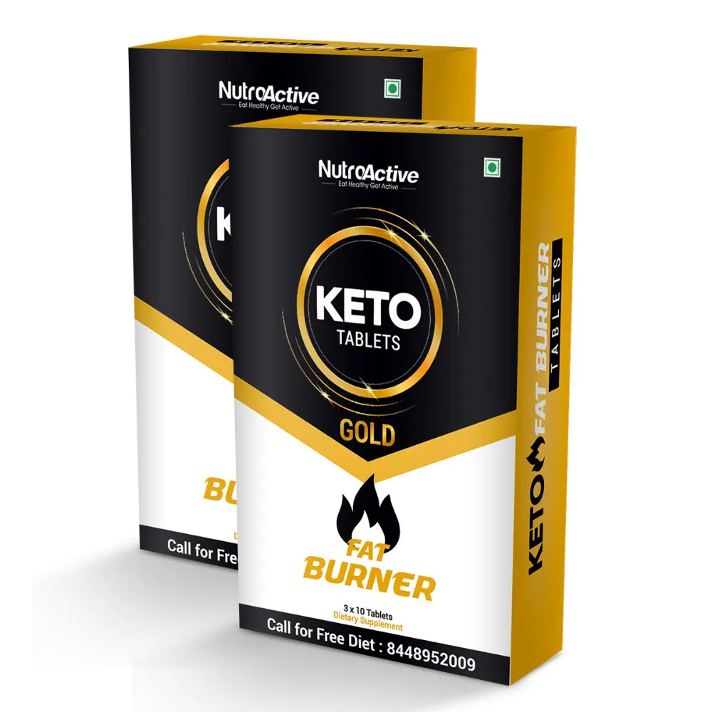 NutroActive Keto Tablets Fat Burner for Weight Loss (Pack of 2)