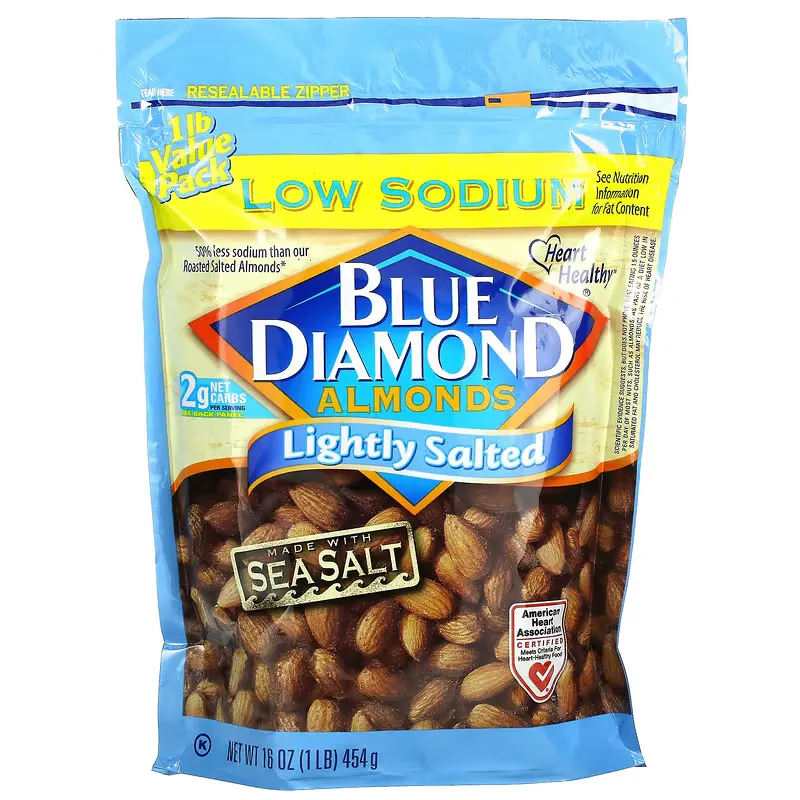 Almonds, Lightly Salted, 16 oz (454 g)