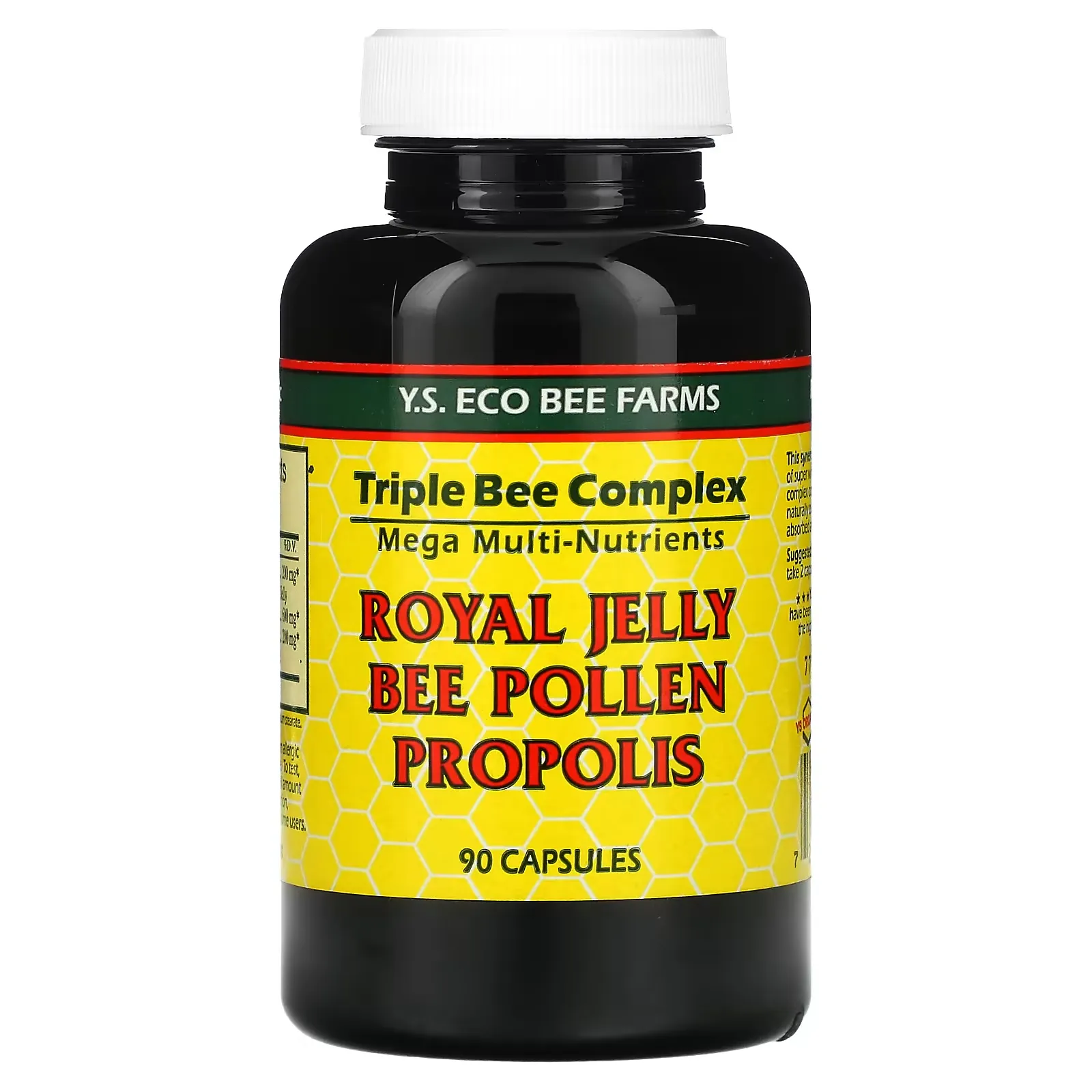 Royal Jelly, Bee Pollen, Propolis, 90 Capsules