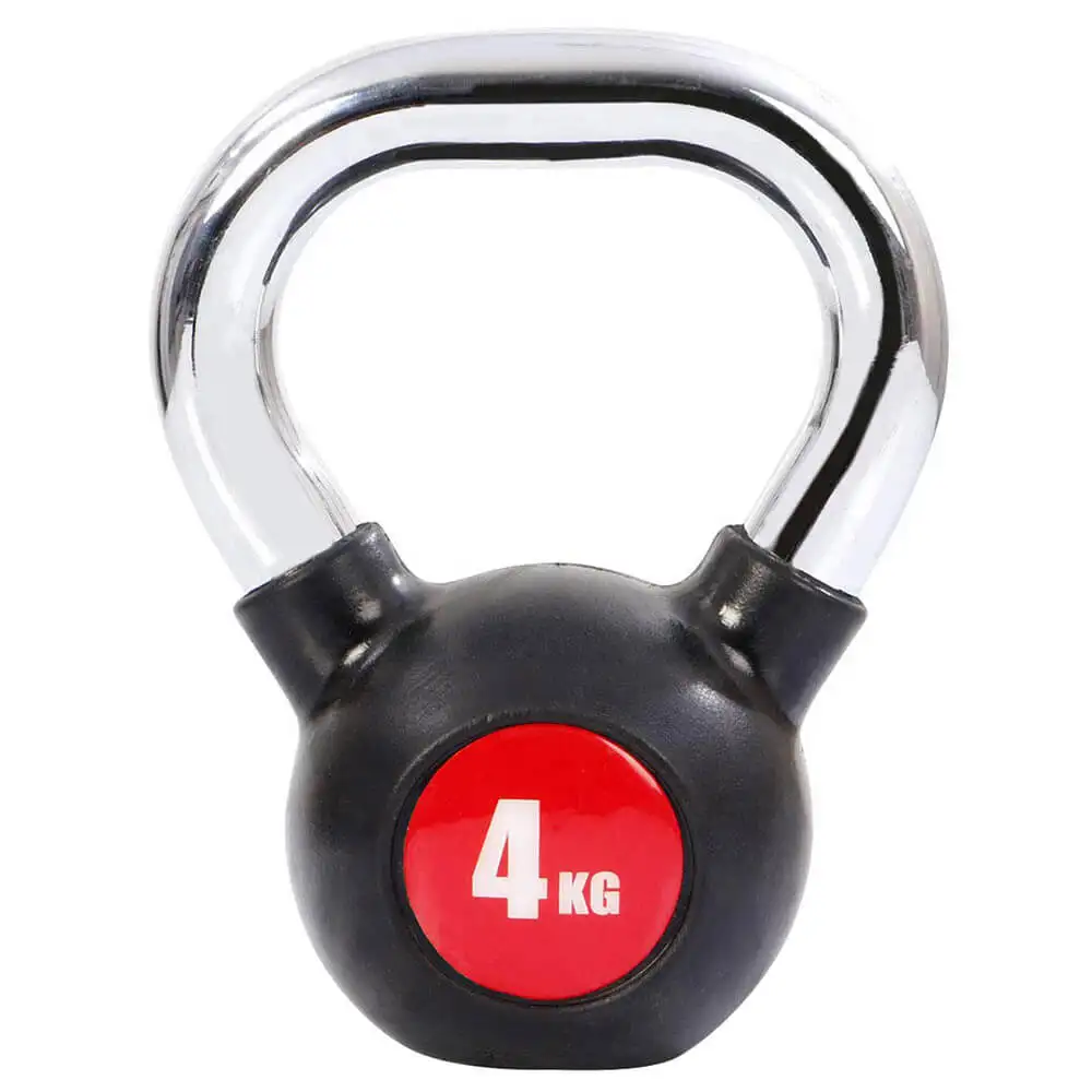 Fitsy Chrome Kettlebell,  Black  4 kg