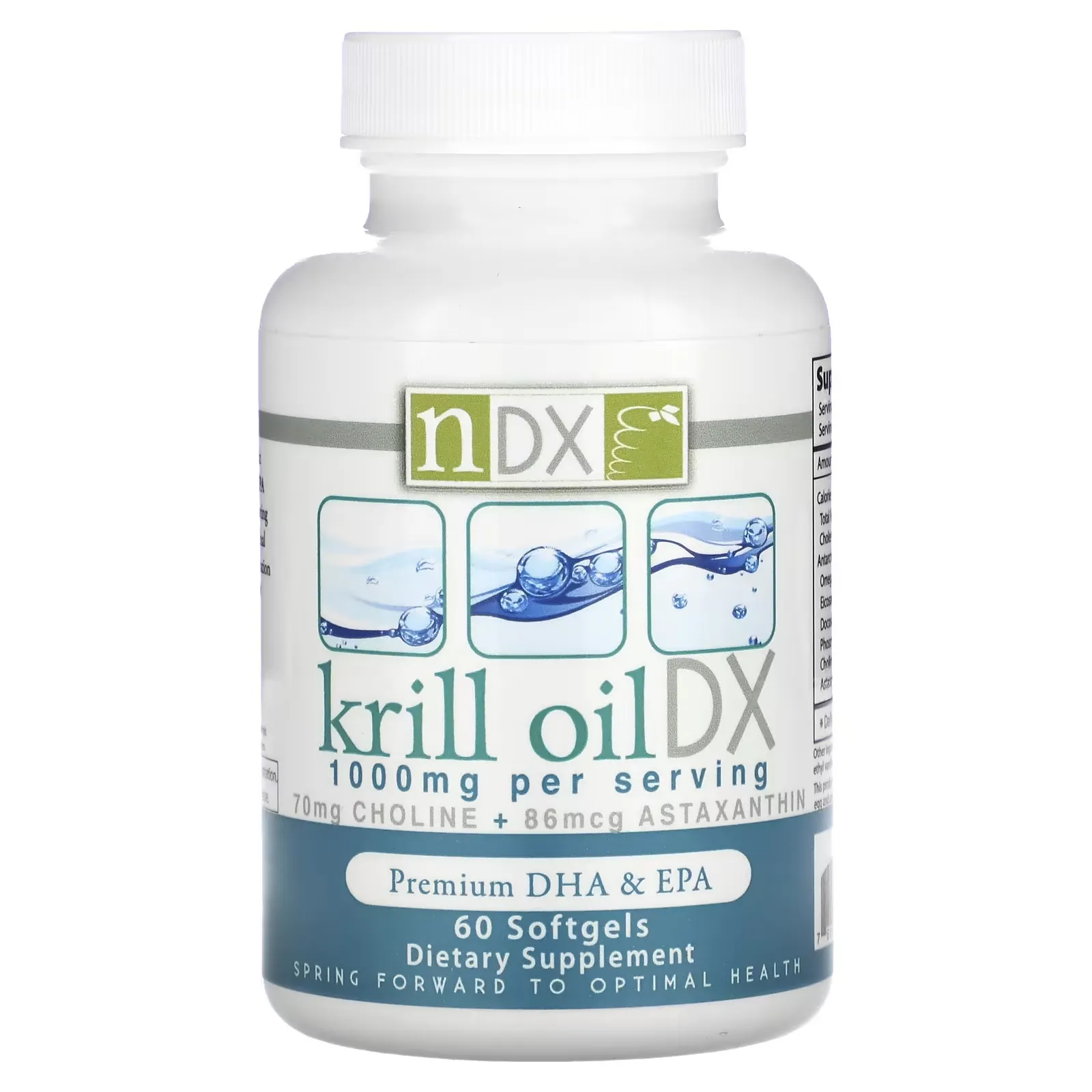 Krill Oil DX, Premium DHA & EPA, 500 mg, 60 Softgels