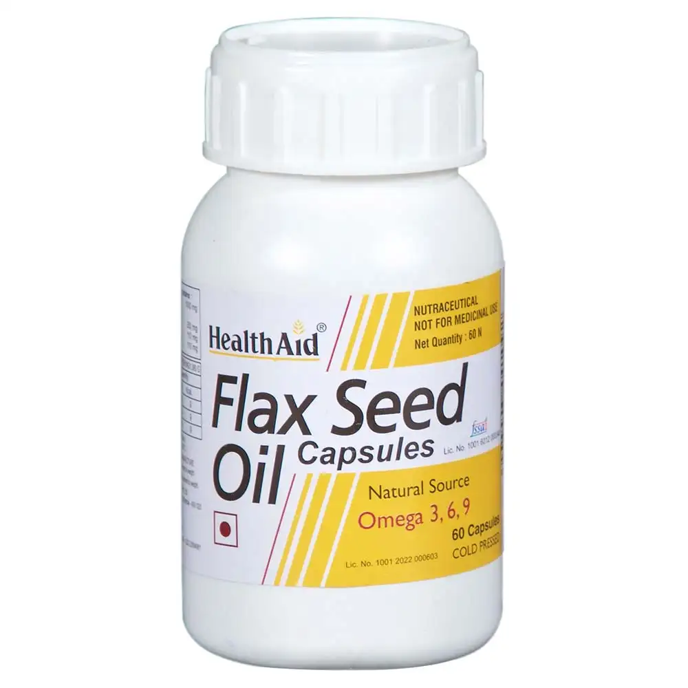 HealthAid Flax Seed Oil (1000 mg),  60 capsules