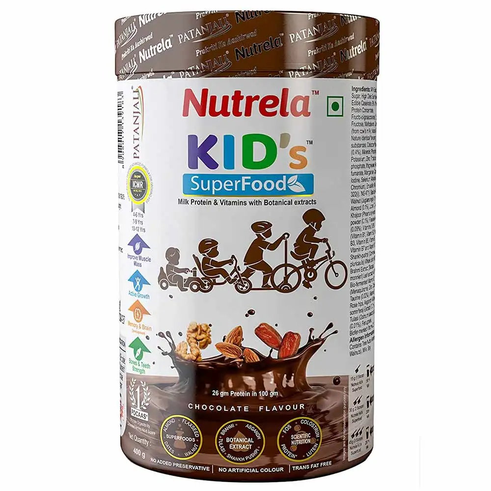 Patanjali Nutrela Kid's Superfood,  400 g  Chocolate