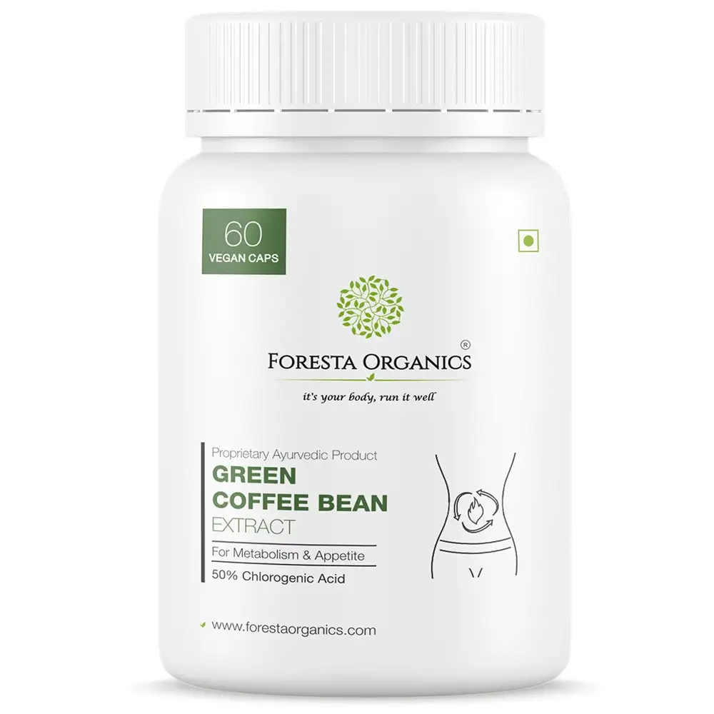 Foresta Organics Green Coffee Bean Extract,  60 capsules