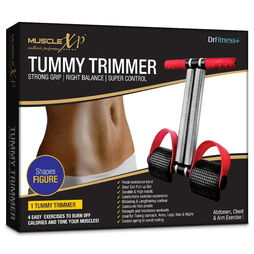 MuscleXP Tummy Trimmer,  Silver  Free Size