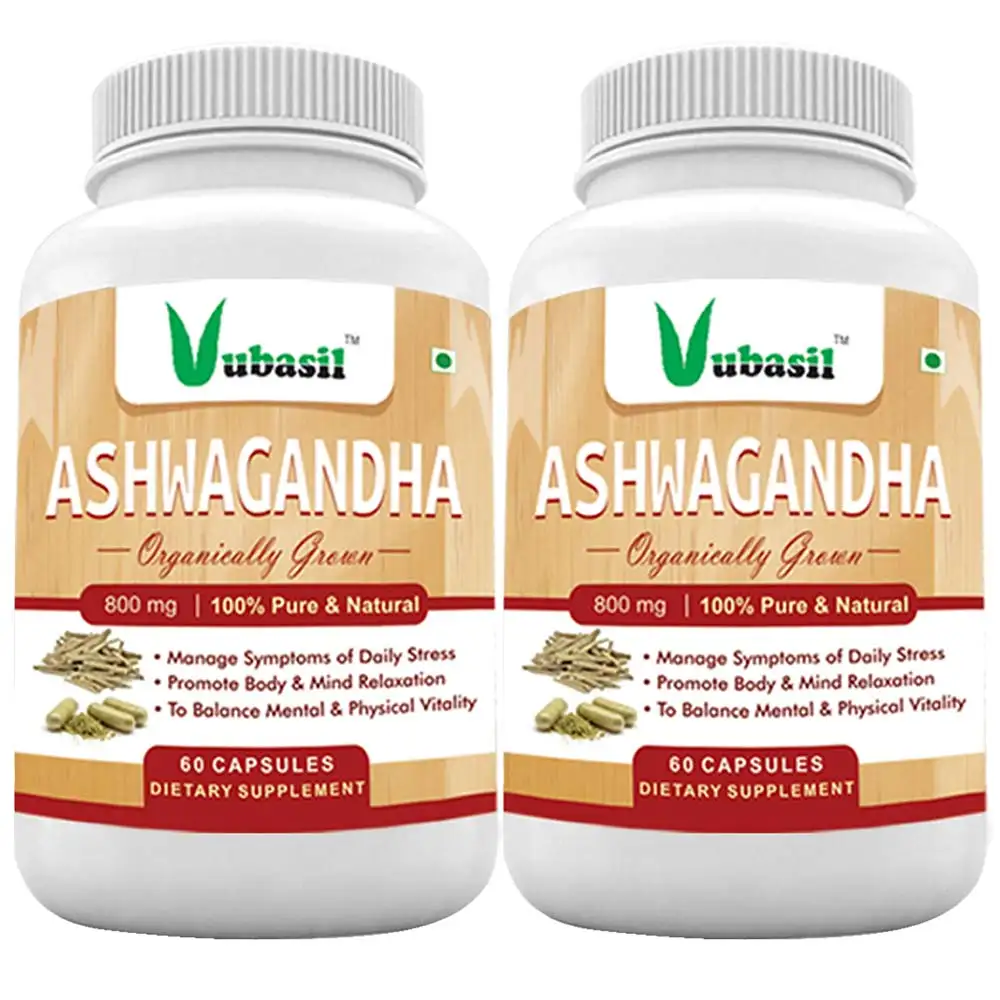 Vubasil Ashwagandha - 800 mg,  120 capsules