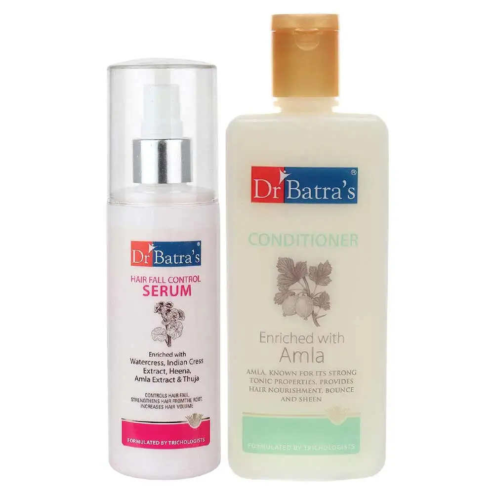 Dr Batra's Hair Fall Control Serum-125 ml & Conditioner - 200 ml Combo,  2 Piece(s)/Pack  Hair Fall Control