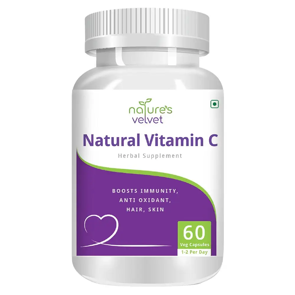 Natures Velvet Vitamin C Natural,  60 veggie capsule(s)  Unflavoured