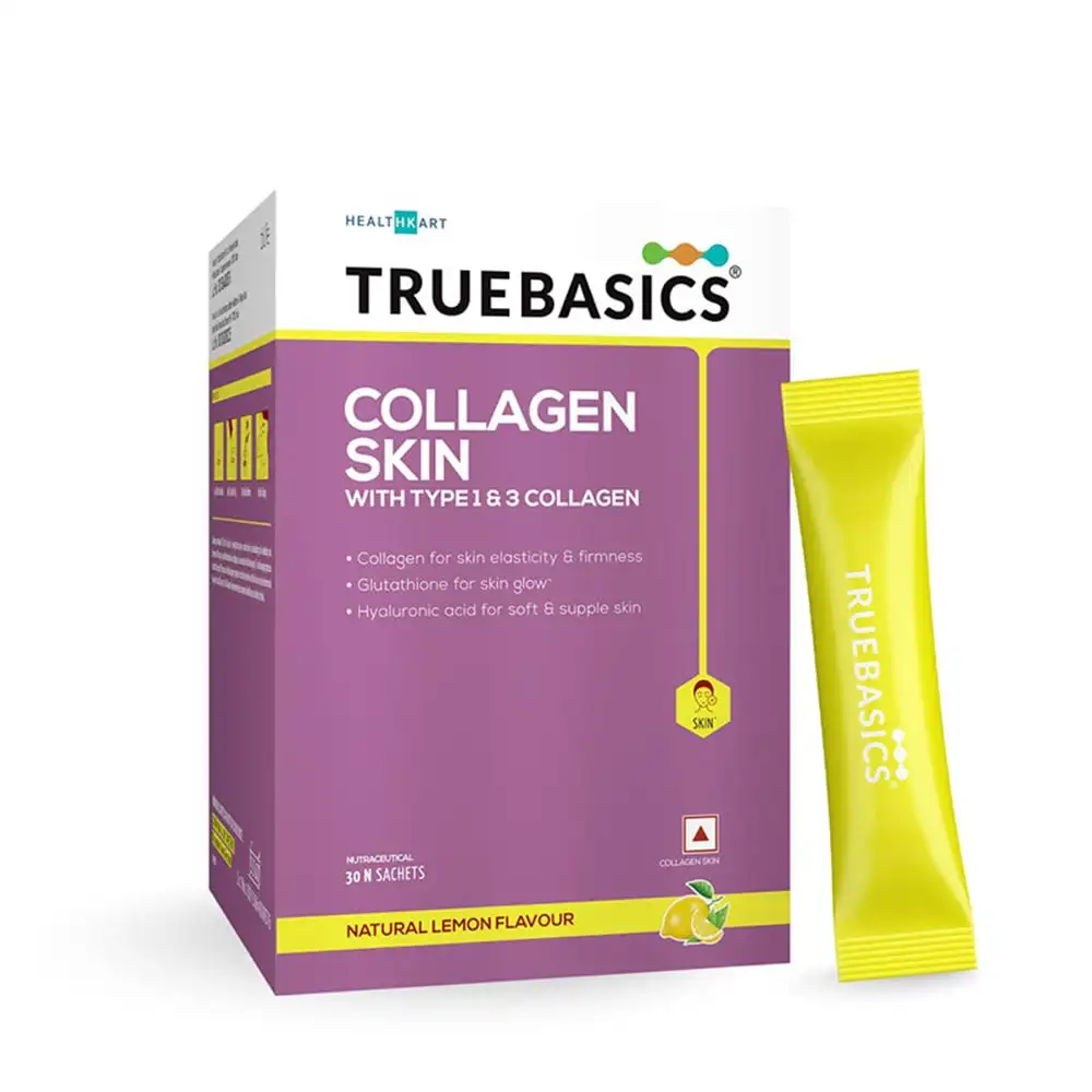 TrueBasics Collagen Skin,  30 Piece(s)/Pack  Natural Lemon