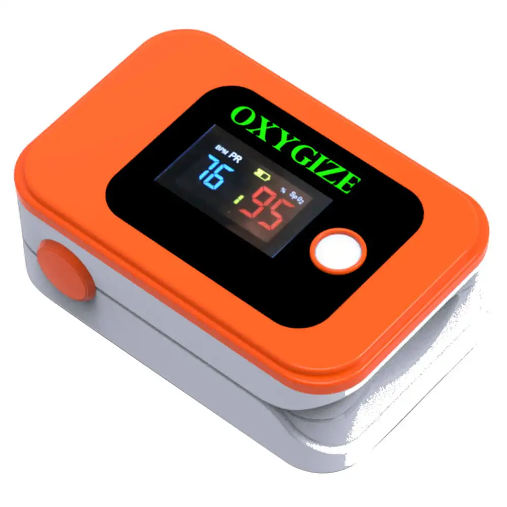 Oxygize Finger Tip Pulse Oximeter with Bluetooth,  Orange