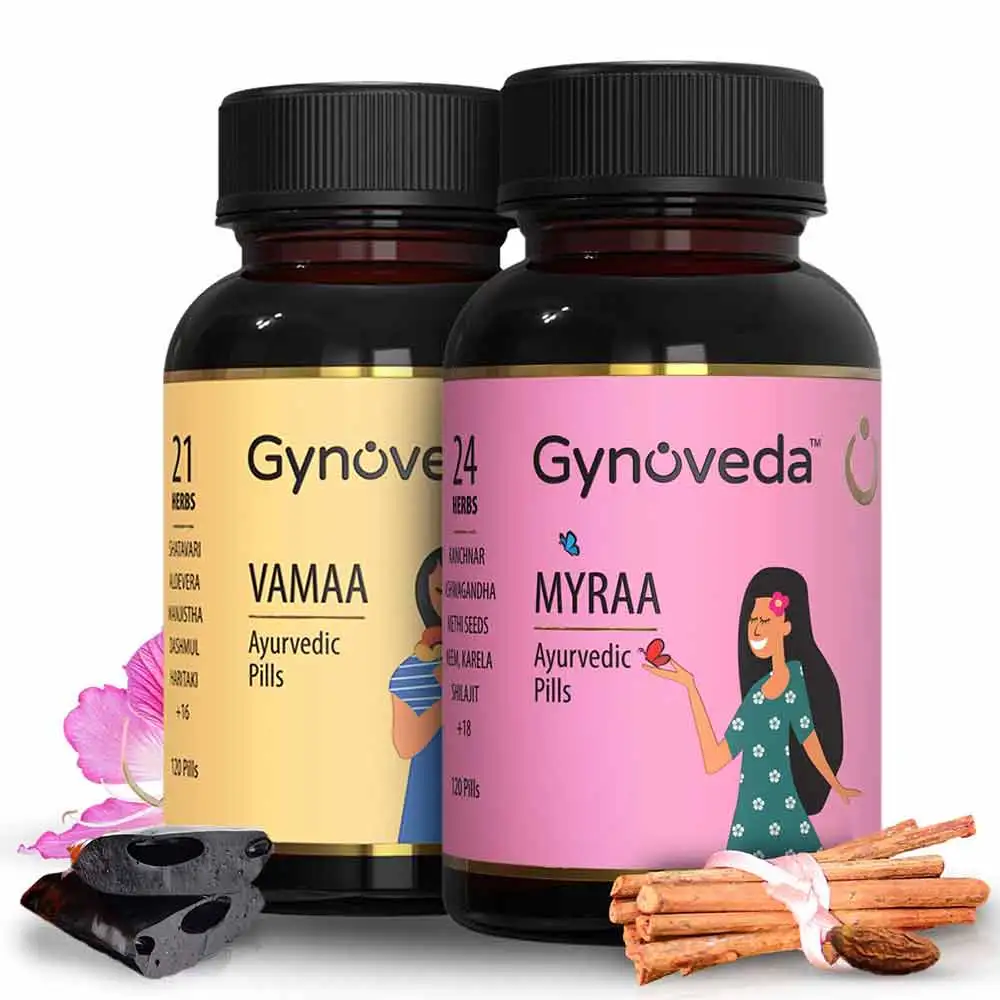 Gynoveda PCOS - Vamaa & Myraa Ayurvedic Pills,  120 tablet(s)  Unflavoured