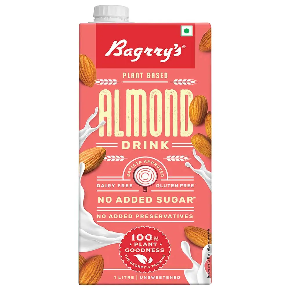 Bagrrys Plant Based Almond Drink,  Natural  1 L