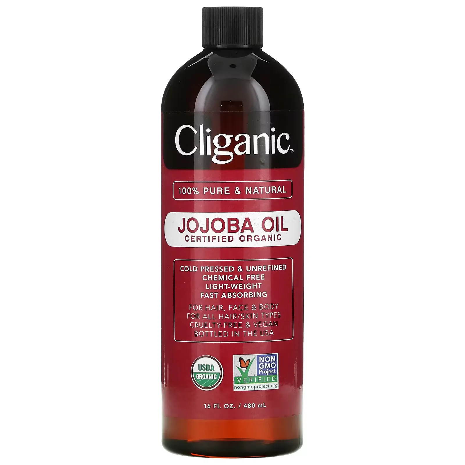 100% Pure & Natural, Jojoba Oil, 16 fl oz (473 ml)