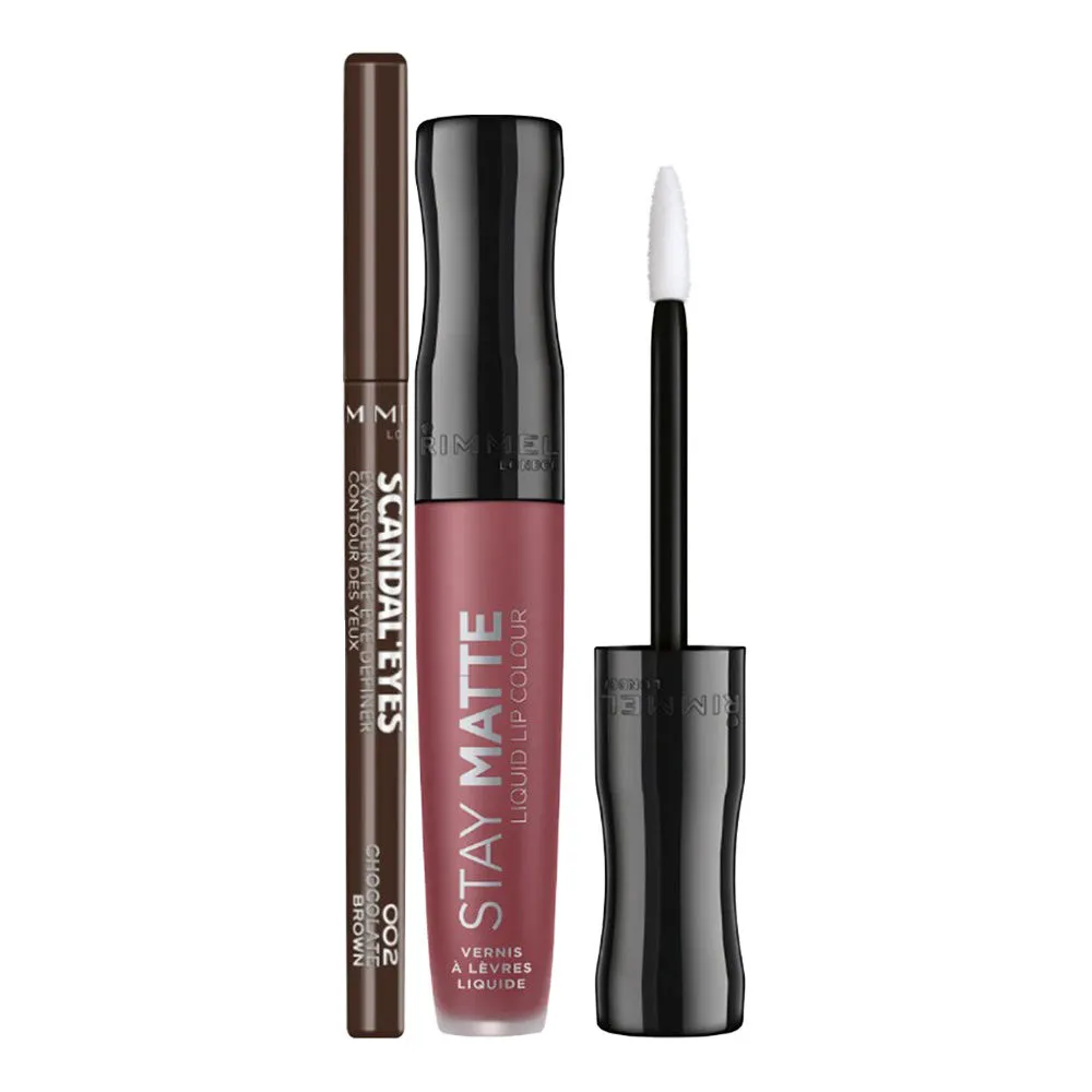 Rimmel London Combo- Eyeliner And Lipstick