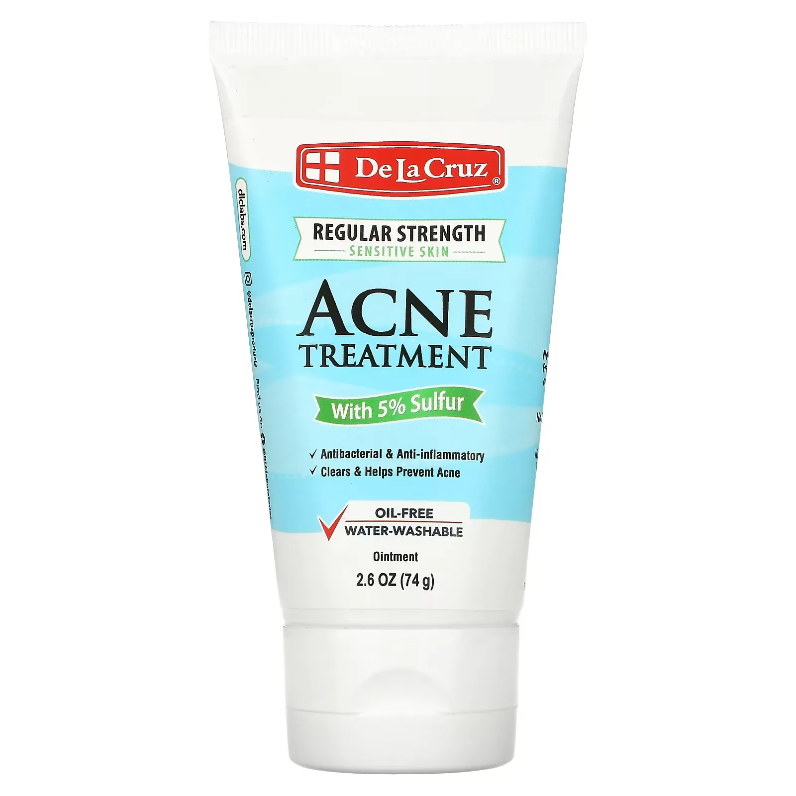 Ointment, Acne Treatment with 5% Sulfur, Regular Strength, 2.6 oz (74 g)