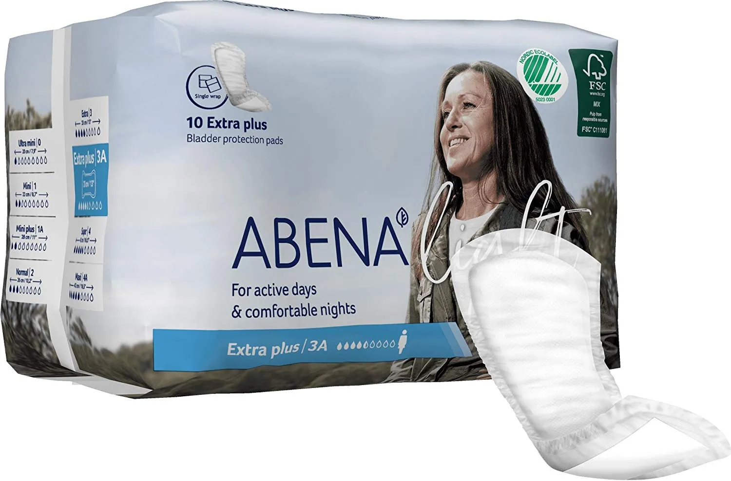 Abena Light Extra Plus 3A For Light Incontinence (Pack of 10)