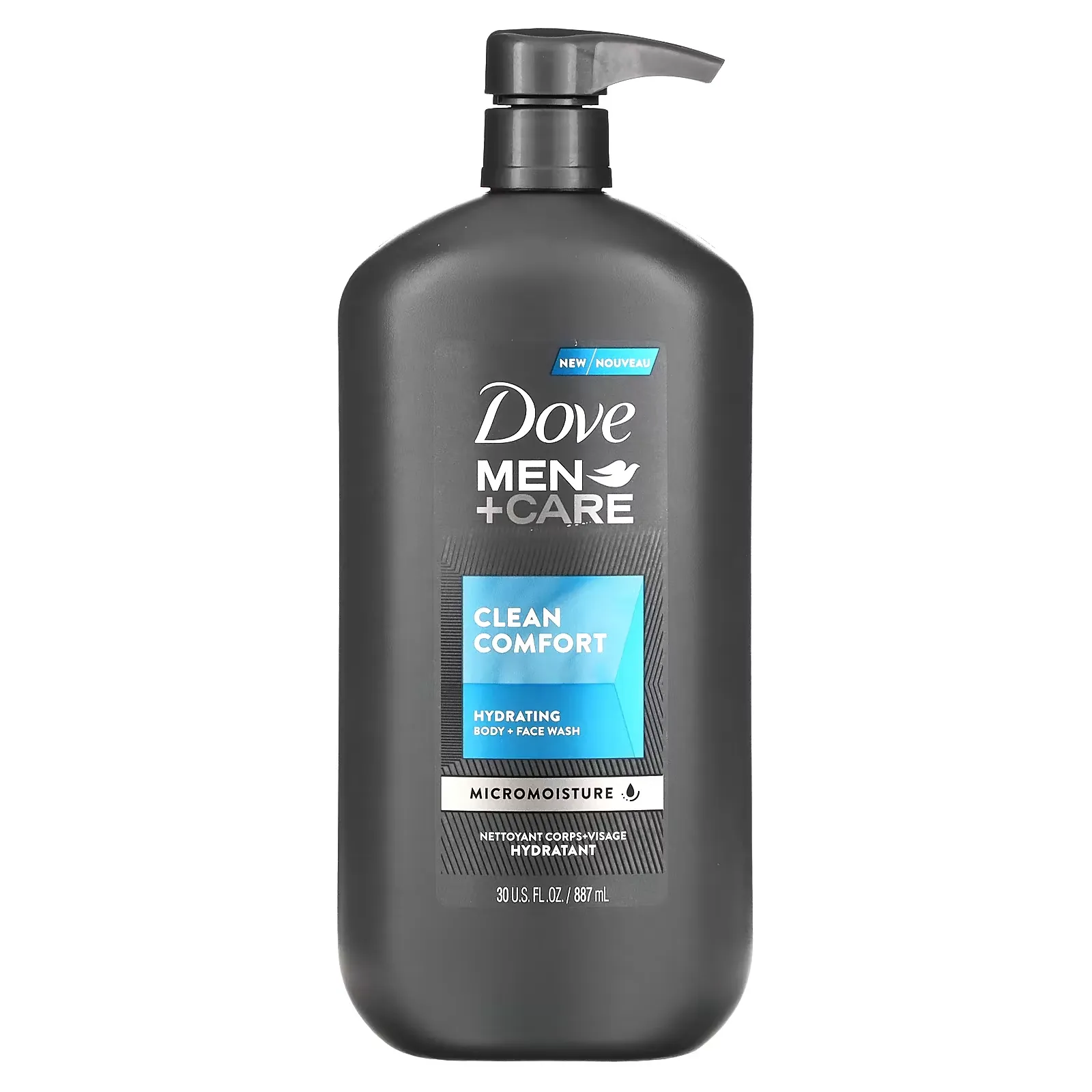 Men + Care, Body and Face Wash, Clean Comfort , 30 fl oz (887 ml)