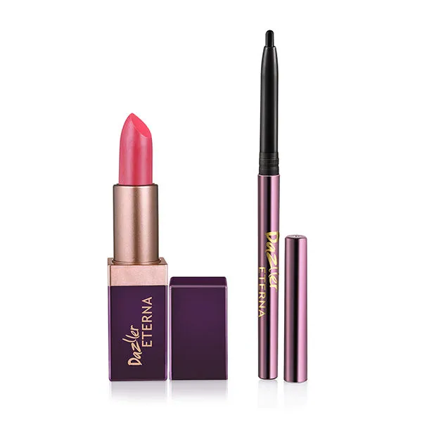 Dazller Eterna Lip Eleganz Lipstick (creme Sheen) With Herbals With Free Kajal - 1016