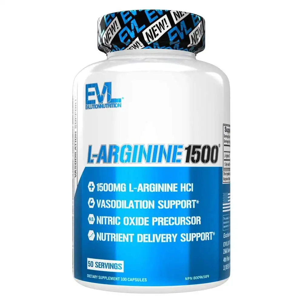 Evlution Nutrition (EVL) L-Arginine1500,  100 capsules