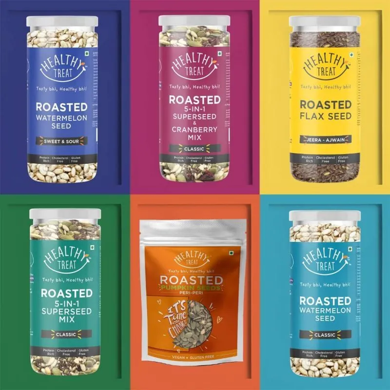 Healthy Treat Roasted Seeds Combo - Pack Of 6