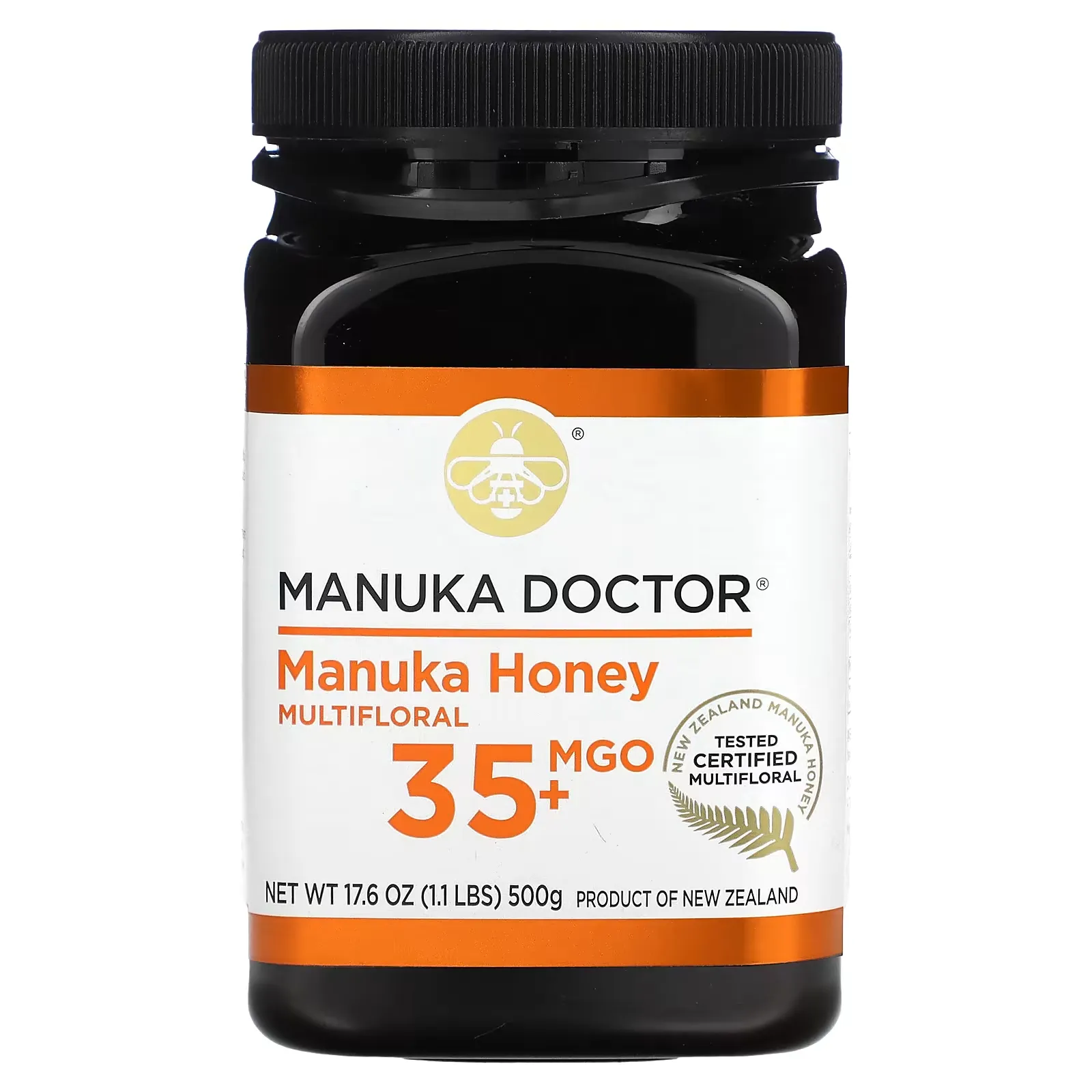 Manuka Honey Multifloral, MGO 35+, 17.6 oz (500 g)