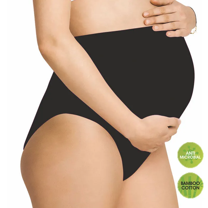 Lavos Bamboo Cotton Black Pregnancy Panty (M)