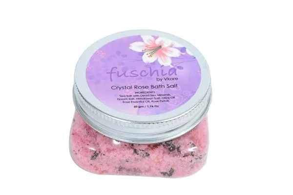 Fuschia Crystal Rose Bath Salt