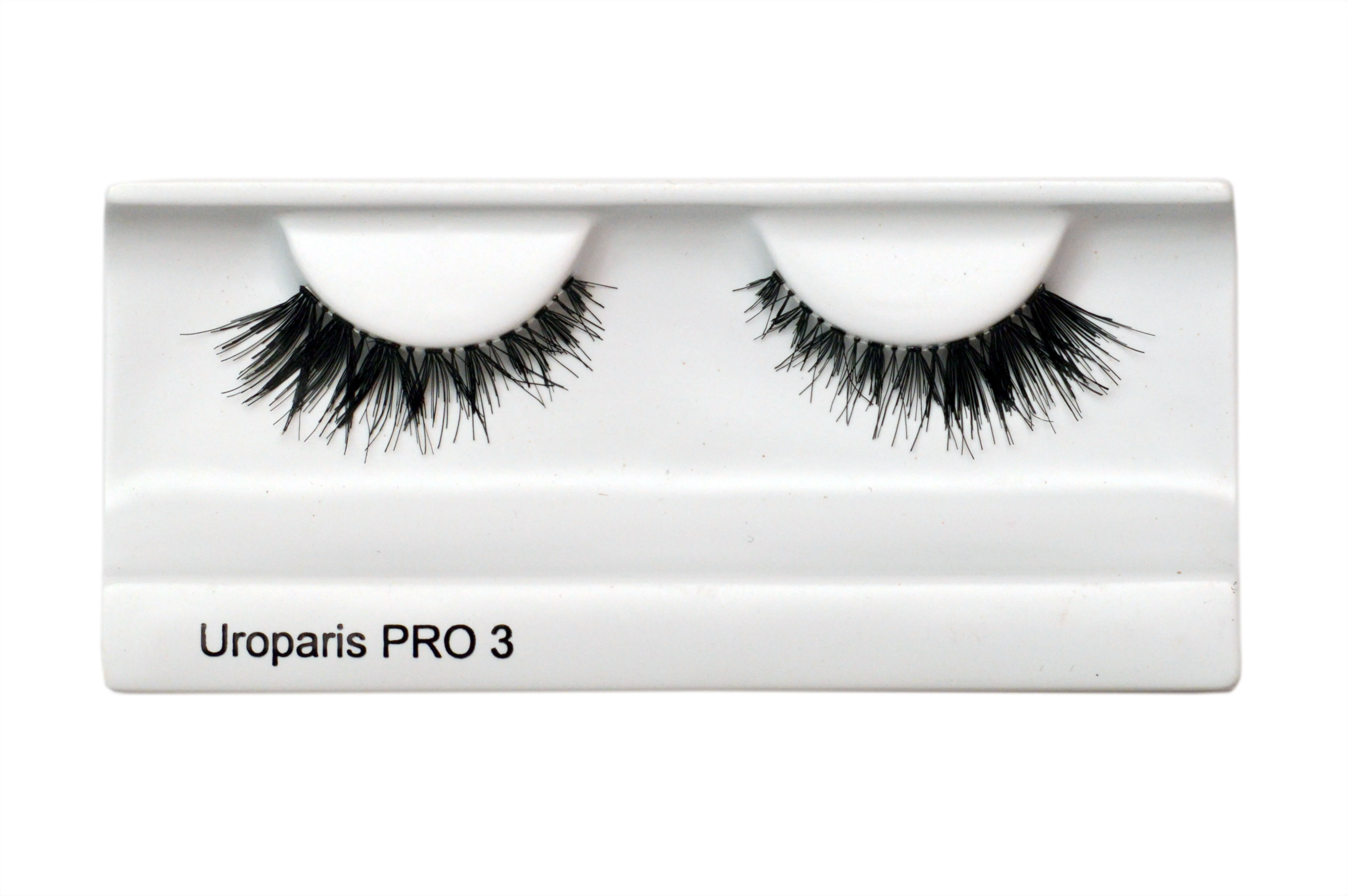 Uroparis Human Hair Eyelashes - PRO 3 / BLACK DOUBLE VOLUME HAIR