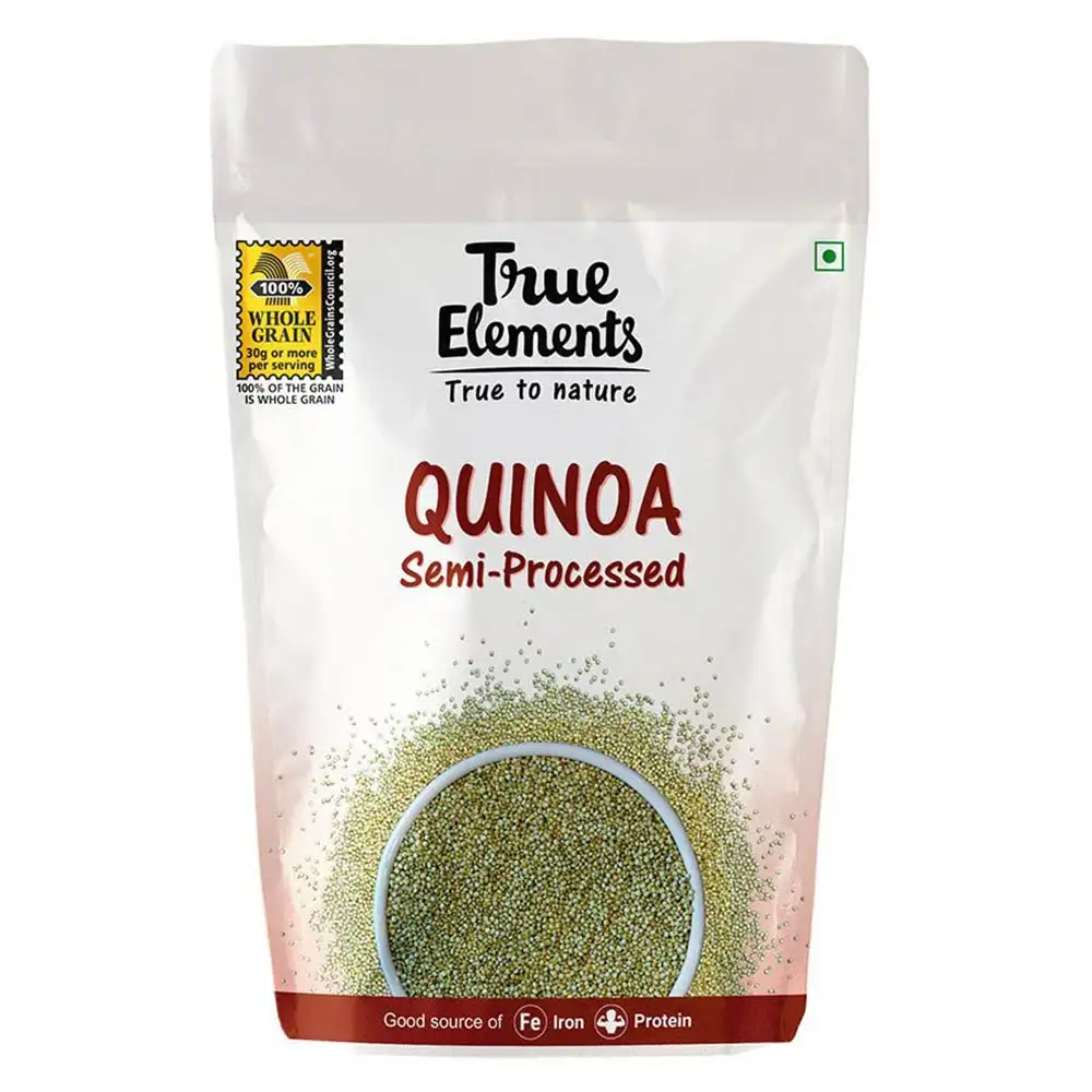 True Elements Sem-Processed Quinoa,  0.5 kg  Unflavoured