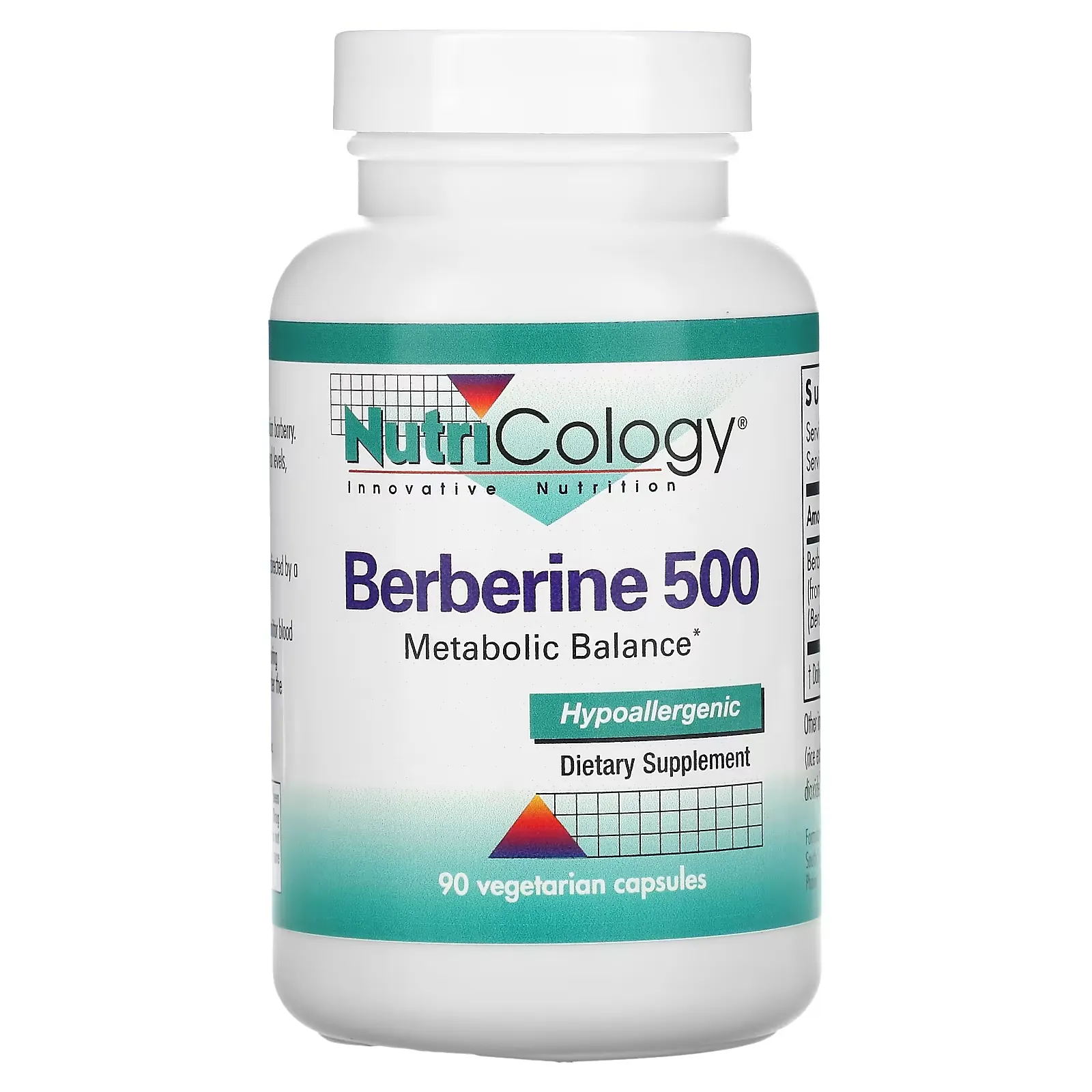 Berberine 500, 90 Vegetarian Capsules