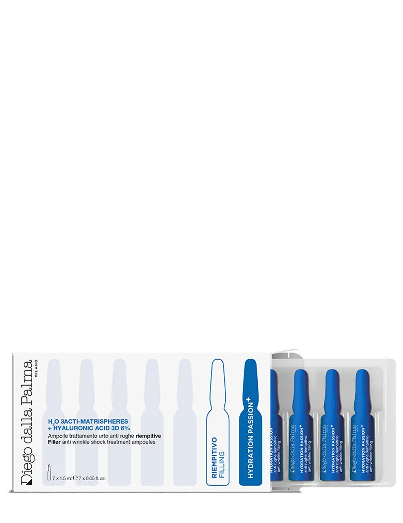 Diego dalla Palma Milano H20 3Acti-Matrispheres & Hyaluronic Acid 3D 6% Filler Anti Wrinkle Ampoules