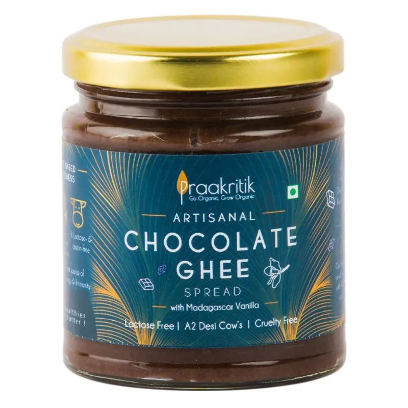 Praakritik Artisanal Chocolate Ghee Spread With Madagascar Vanilla